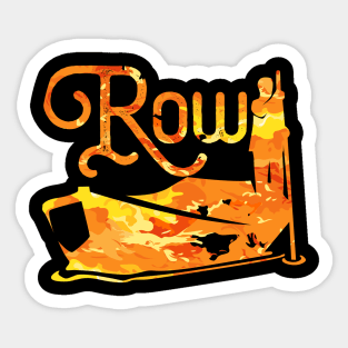 Rowing Sticker